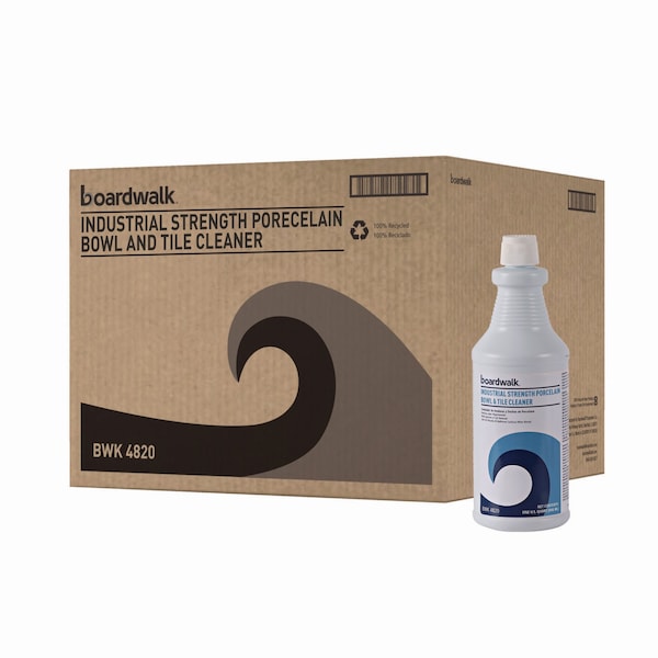 Boardwalk Industrial Porcelain Bowl and Tile Cleaner, Floral Scent, 32 oz, PK12 032500-12ESSN - main